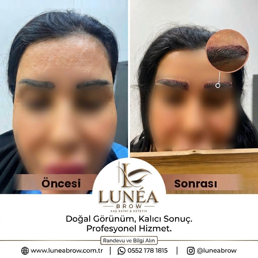 Kaş ekimi öncesi ve sonrası — Lunea Brow